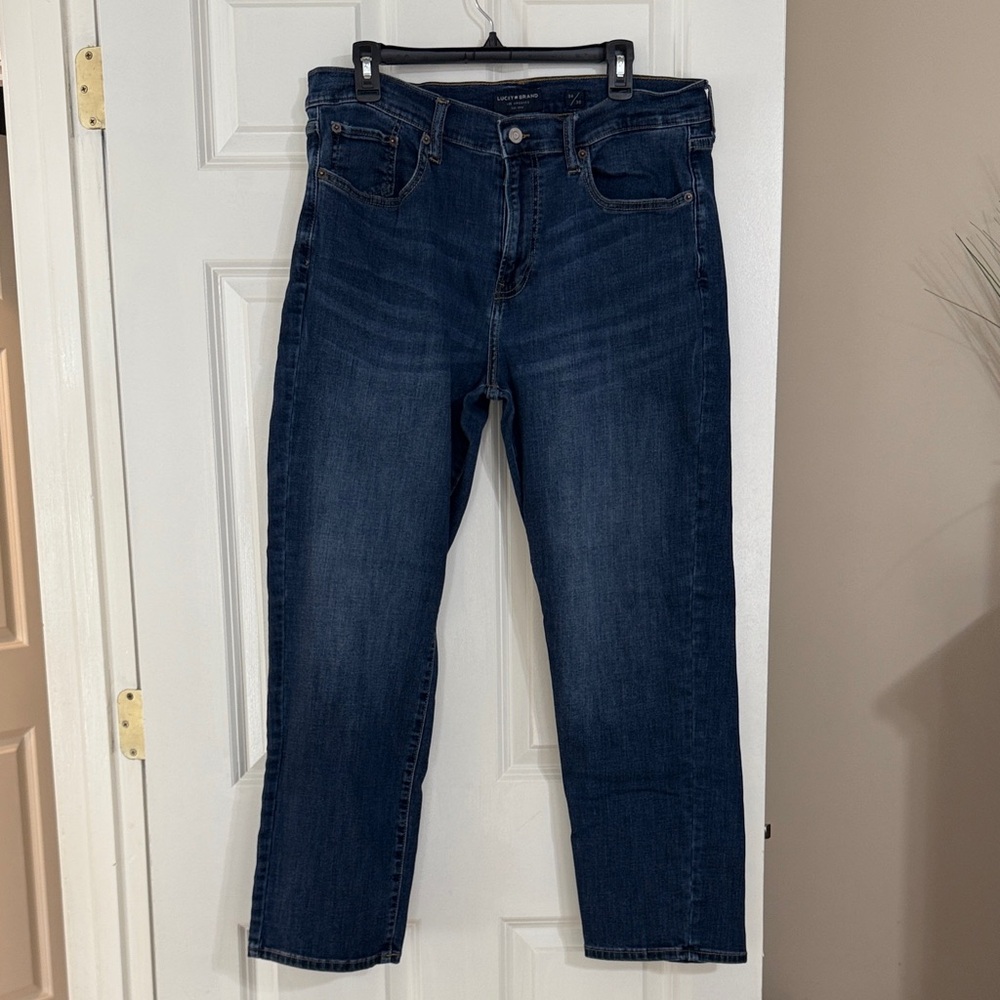 Lucky Brand Men's Deep Blue Straight Jeans